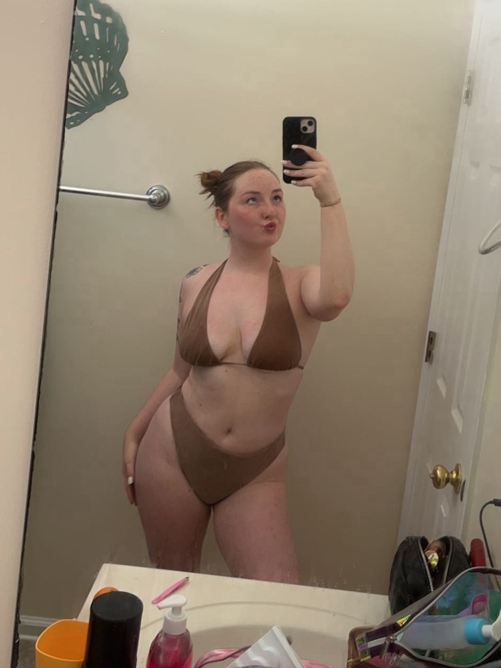 Abercrombie & Fitch Metallic Bronze Bikini